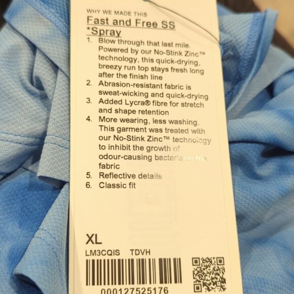 NWT Lululemon Fast & Free Spray Tee - Picture 4 of 10